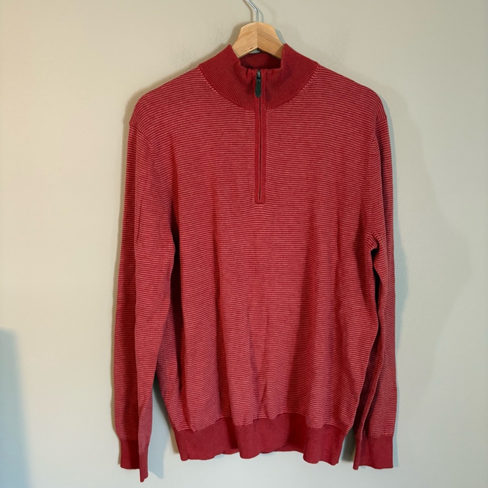 MEN’S VINEYARD VINES 1/4 ZIP PULLOVER medium new cashmere blend